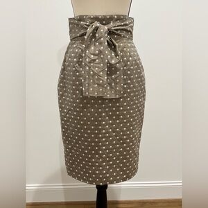 Bill Blass Brown Polka Dot Skirt